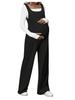 Pregnant Women's Jumpsuit for Autumn and Winter, New Knitted Overalls with Loose Belly Support, Slimming Maternity Clothing