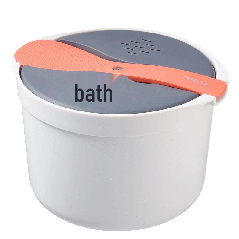 Double-Layer Microwave Steamer & Rice Cooker with High Temp Resistant Lunch Box