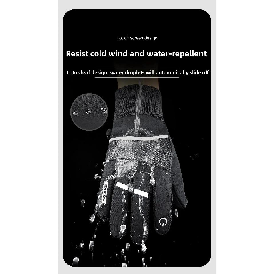 Unisex Touchscreen Waterproof Cold Proof Outdoor Gloves for Men Man Hiking Cycling Fishing Sports Winter Thermal Moto gear Glove