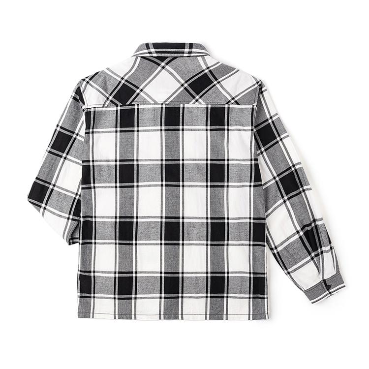 Early Autumn Comfortable Plaid Long Sleeve Shirt Casual Shirt Men Shirts Black LMT007814204581K11000