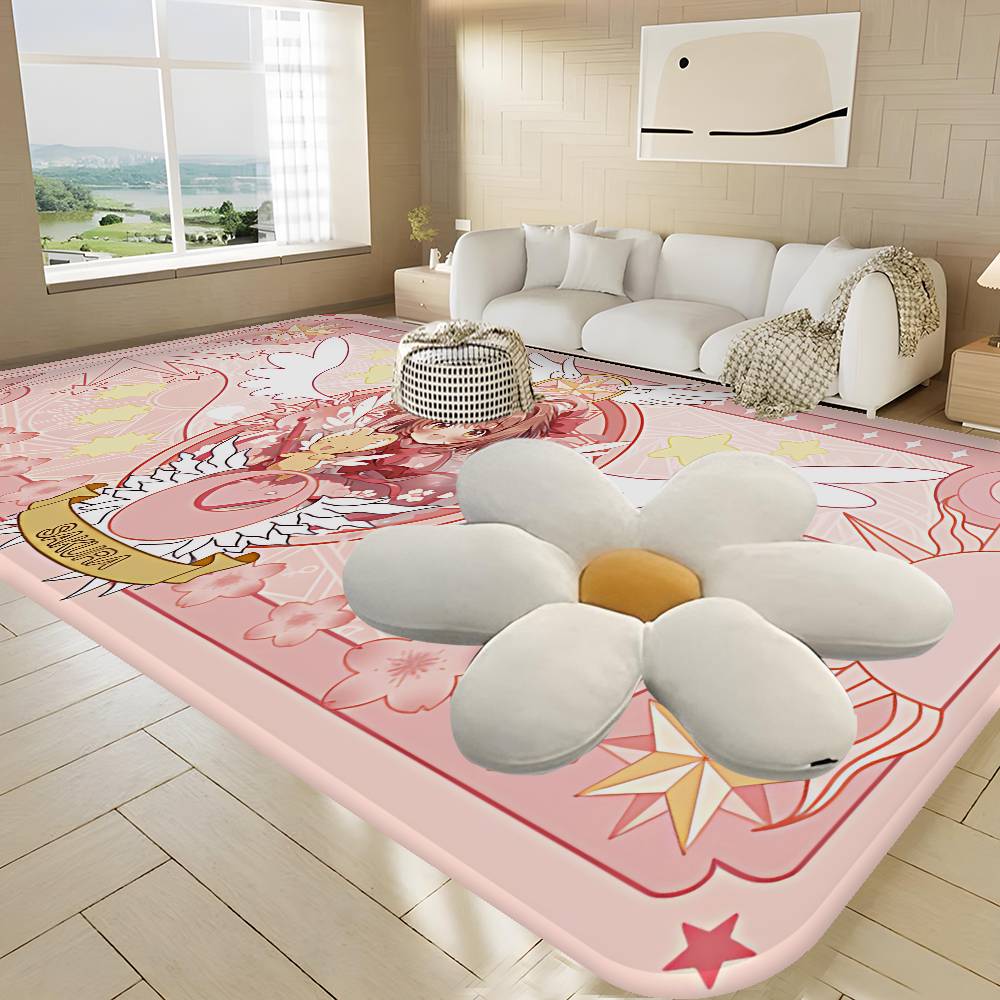 C-Cardcaptor Sakura Anime Floor Mat Retro Multiple Choice Living Room Kitchen Rug Non-Slip Modern Home Decor