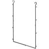 Extendable 2-Tier Clothes Hanger Black, Approx. W56-96xD5.5xH100cm, Smart, Adjustable Height