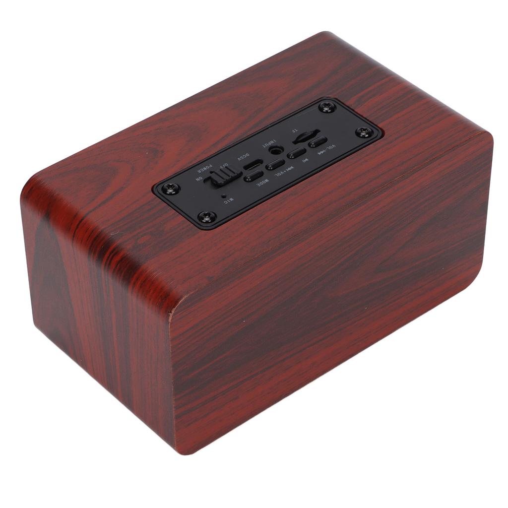 Wooden Speaker Retro Wireless Subwoofer Stereo Speaker for Home Tablet