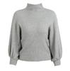 2019 Autumn/Winter Women's Korean Style Half-High Collar Pullover Sweater with Lantern Sleeves