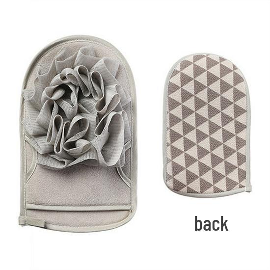 Dual-Use Coarse Grit Exfoliating Mitt – Powerful Mud Removal Bath Towel for Adults