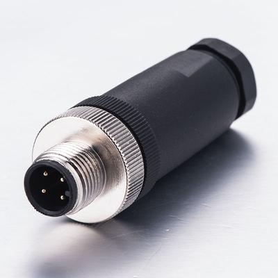 Male Female M12 Sensor Connector Sensor Plug Connector Screw Threaded Coupling Waterproof 4 5 8 Pin M12 Aviation Plug