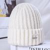 Women's Winter Warm Knitted Hat Korean Casual and Versatile Big Head Surround Windproof Ear Protection Wool Hat