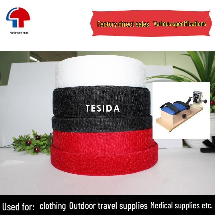 Custom Nylon Strong Adhesive Hook & Loop Strips for Bags, Clothing, Shoes, and Medical Use