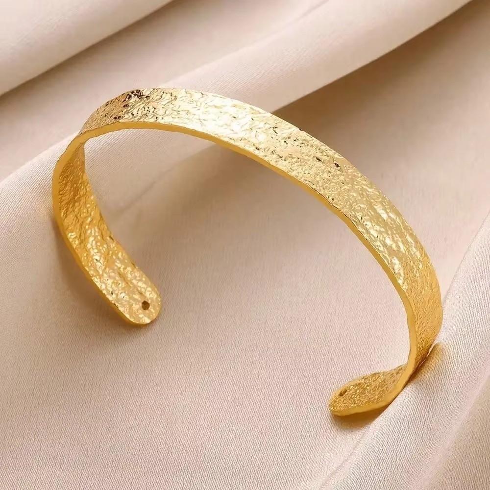 Flower Chunky Cuff Bangle Gold Color Open Cuff Bangle Flower Cuff Bangle Party Accessories Gifts