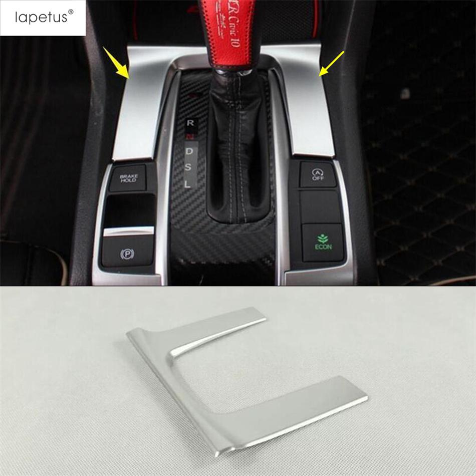 Central Control Shift Gear Panel Frame Decoration Cover Trim Fit For Honda Civic 2016 -  Carbon Fiber Accessories Interior
