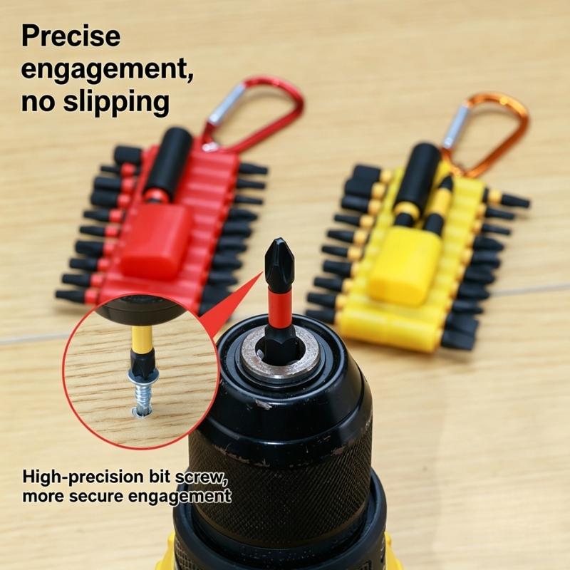 Versatile Premium 22PCS Steel Impact Screwdriver Bits Kit with Antislip Design for Power Tool Home and Vehicle Repair