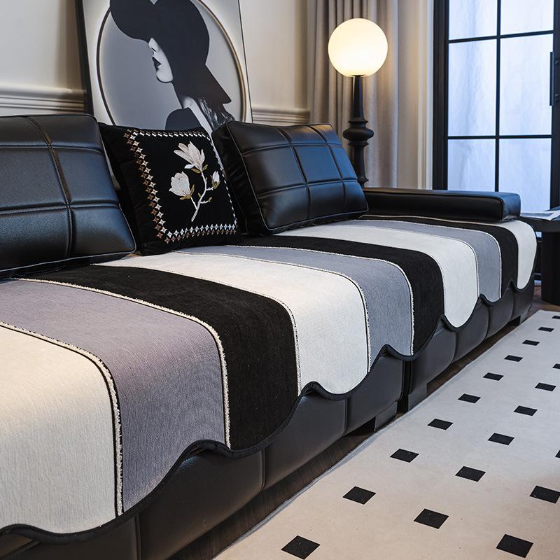 

Special-Shaped Sofa Cushion, High-Grade Non-Slip Seat Cushion, Universal In All Seasons, Chenier Straight Row Anti-Cat Scratch Sofa Cover Cover Cloth 70*70cm