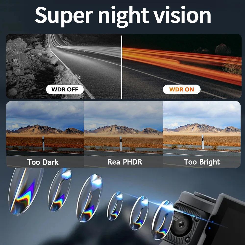1080P Four-Lens Night Vision Dash Cam