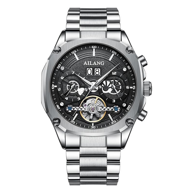 AILANG Новые автоматические механические часы Многофункциональные мужские часы Модные водонепроницаемые мужские часы