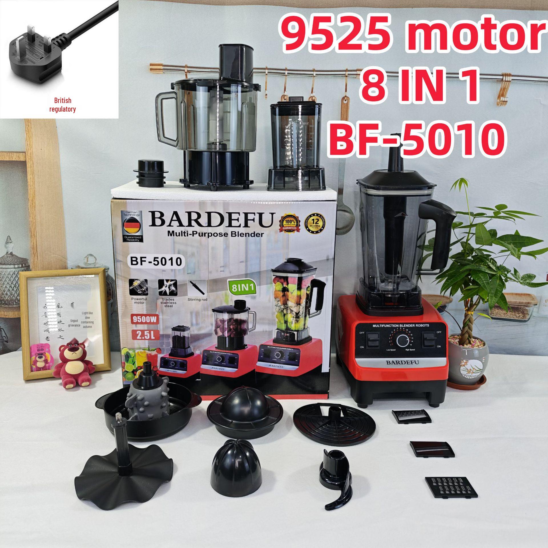 

4L 8-in-1 Stainless Steel Blender & Juicer with Meat Grinder and Wall Breaker Function for North American Households