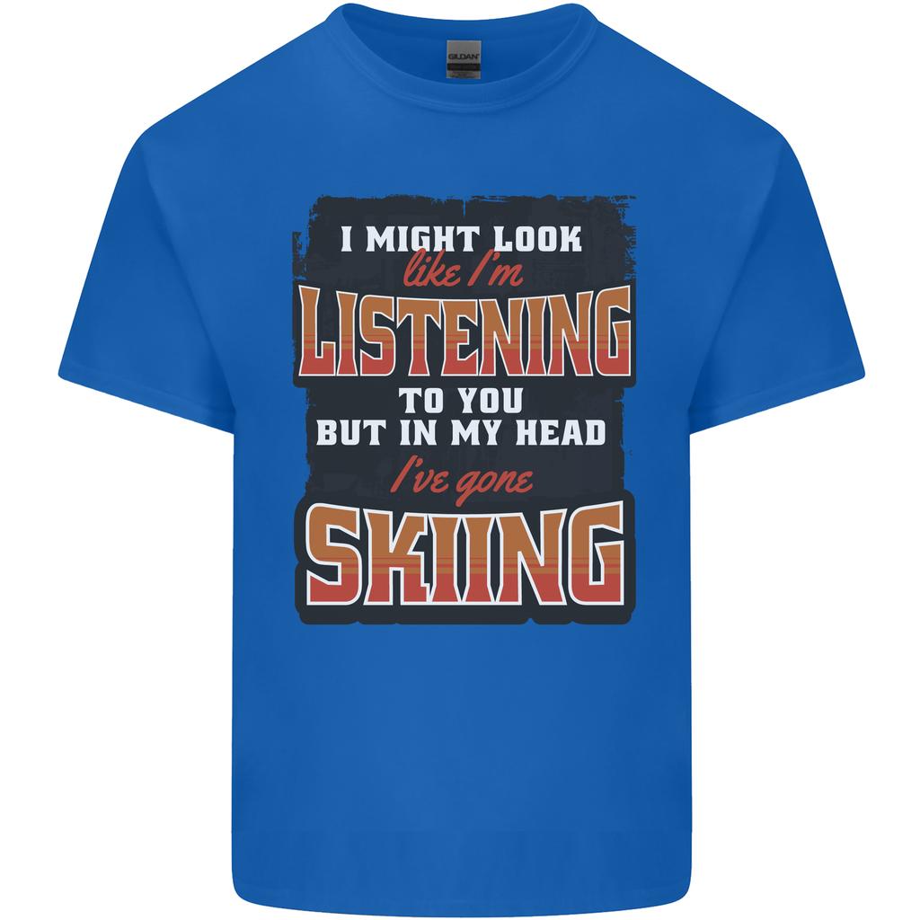 In My Head Ive Gone Skiing Funny Skier Unisexs Light Cotton TShirt
