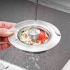 Stainless Steel Kitchen Sink Filter 3-in-1 Design Odor Blocking Anti-Clog Universal Fit