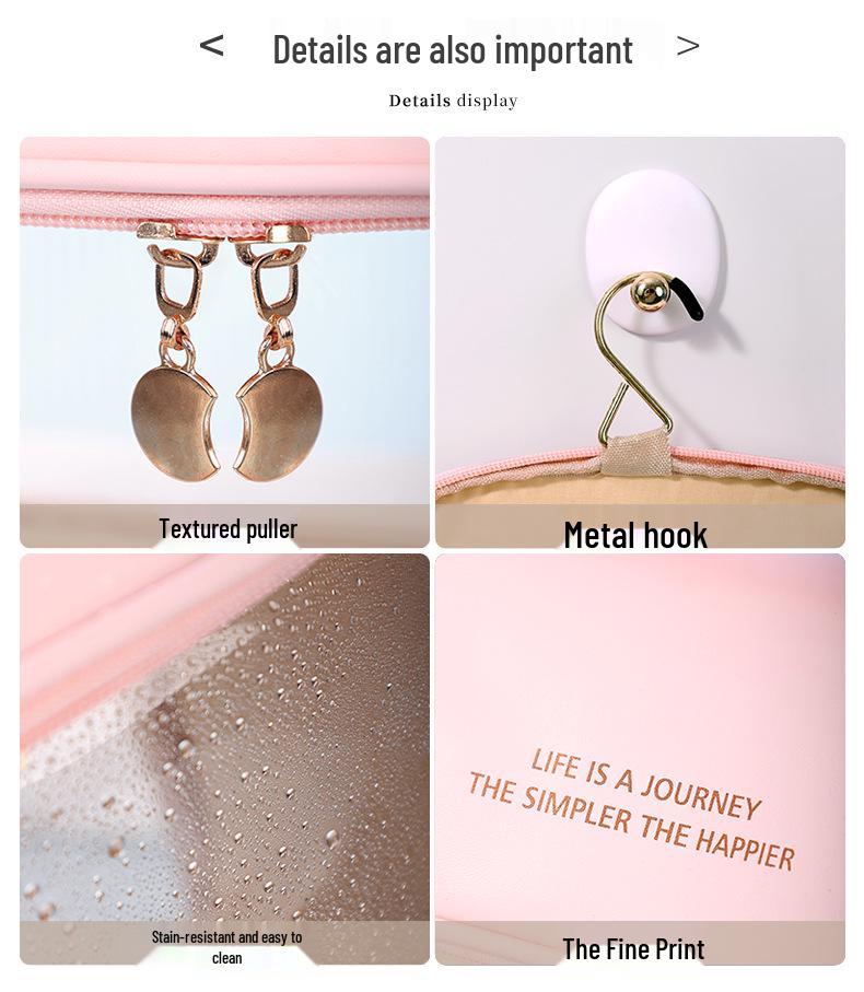 Transparent wasserdichte Reise-Make-up-Tasche mit hoher Kapazität