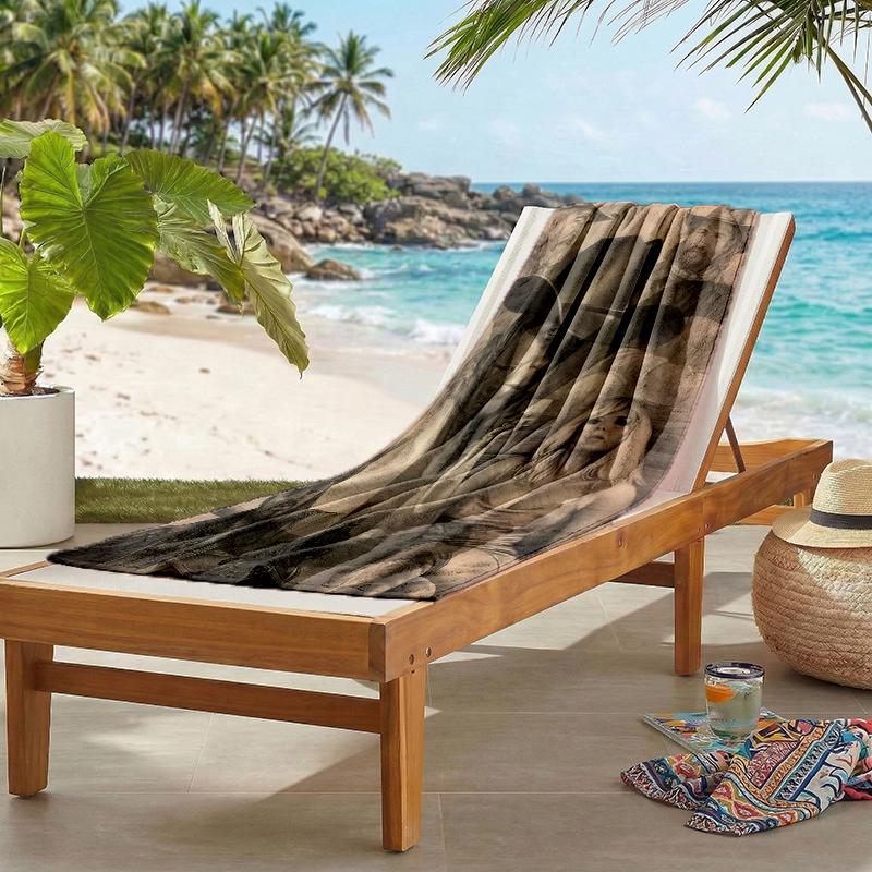 Denim Yellowstone Fashion Beach Towel: Ideal for Summer Adventures Soft, absorbent and quick drying suitable for swimming and bathing