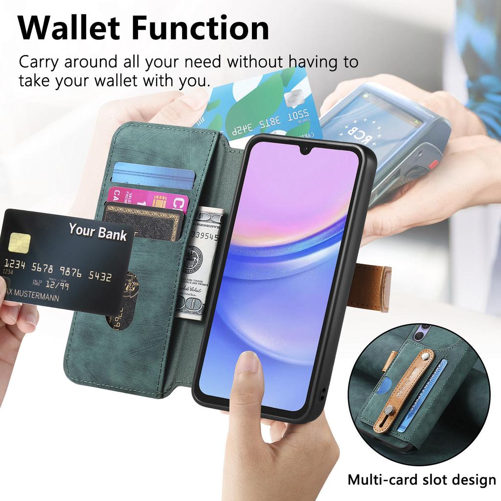 For Samsung Galaxy A37 5G Case Anti-Drop Leather Phone Cover with Stand