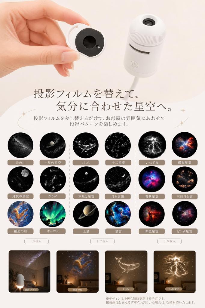 Lifelume Starry Sky Light Planetarium USB Powered Starry Sky Projection Night Light Brightness Adjustable Bedroom Kids Room Relaxation Time Gift of