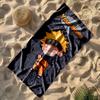 Naruto Character Customize Text Beach Towel Quick-Dry Soft Microfiber