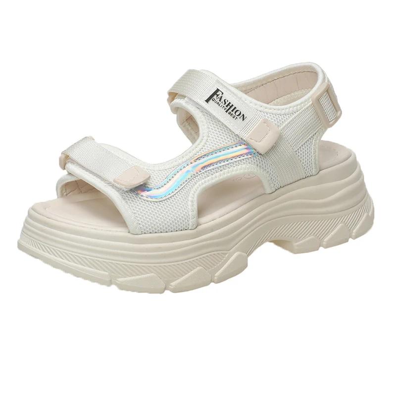 Fashion Casual Sandals Women 2025 Hot Sale Female Shoes Open Toe Women's Sandals Platform Outdoor Round Toe Flat with Ladies Shoes