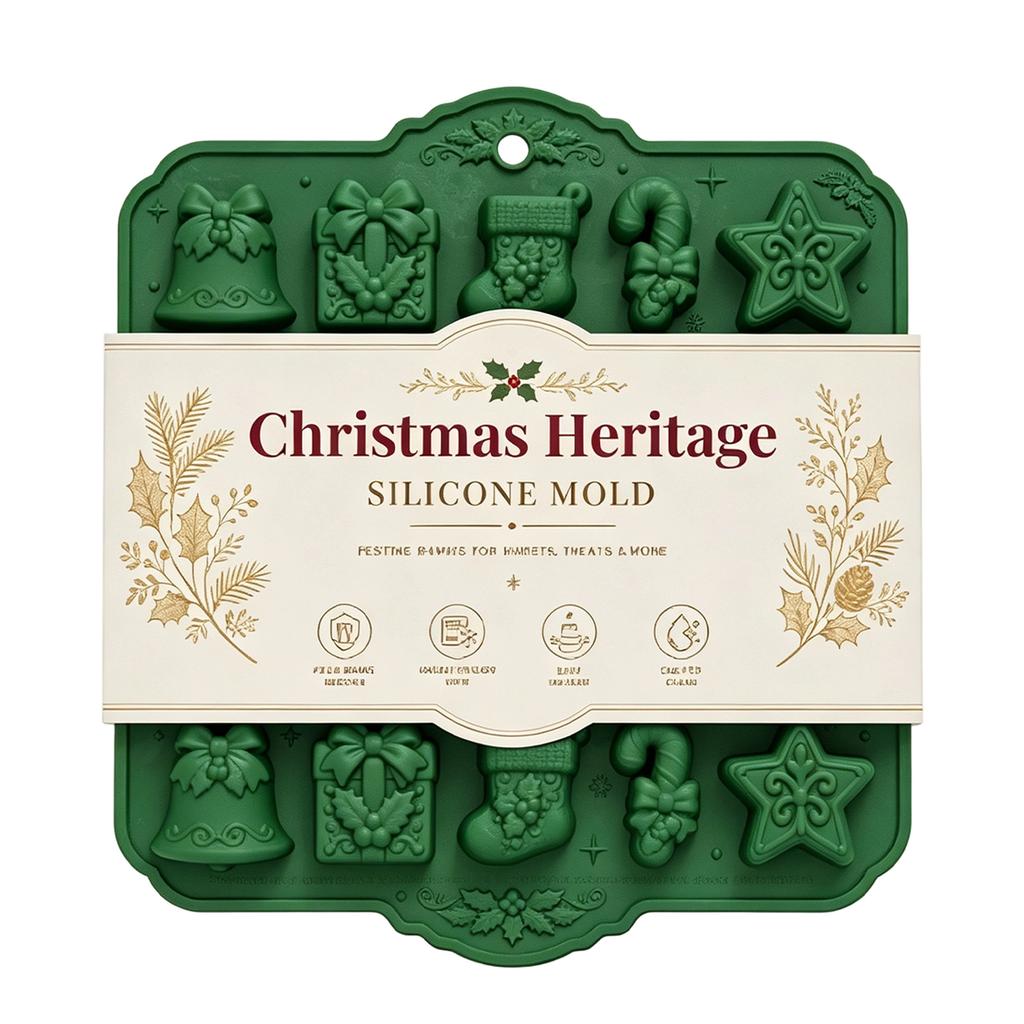 Silicone Christmas – Non-Stick Holiday Baking Pan for Cakes and Festive Treats