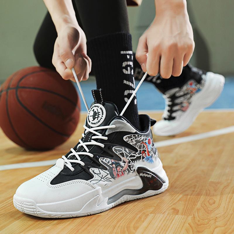Nye sportssko for menn Mote Mesh Pustende Sports Uformelle Basketballsko