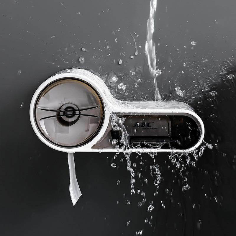 Wasserdichter Toilettenpapierhalter Toilettenpapierhalter Badezimmerpapier-Tissuebox Wandrollenpapier-Aufbewahrungsbox Badezimmerzubehör