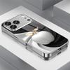 Golden Leaves White For Apples Pattern Tempered Glass Phone Case For iPhone 18 17 16 15 14 13 12 11 Pro Max 16 Plus 17 Air Cover