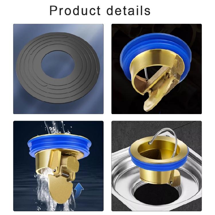 Sink Strainer with Backflow Preventer Multifunctional Bathroom Drain Strainer Brass Rubber for Clean Efficient Drainage
