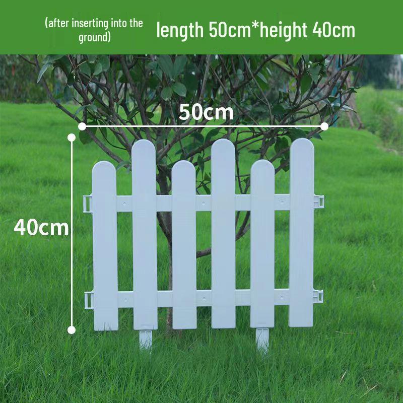White PVC Fence: Indoor/Outdoor Garden Barrier and Decorative Guardrail