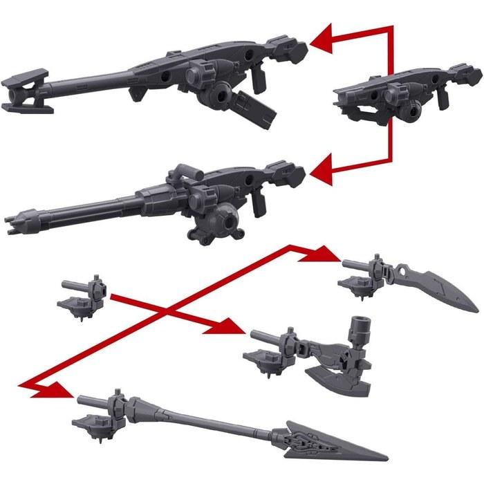 BANDAI SPIRITS 30MM Portanova Option Weapon 1 1/144 Scale Color-Coded Plastic Model Gray