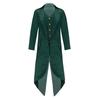 Costume Steampunk médiéval pour enfants garçons et filles, manteau d'Halloween, veste victorienne, faux manteau deux pièces