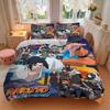 Naruto'S Epic Journey Print 3Pcs Bedding Setduvet Cover With 2 Bedropillowcase Home Birthday Gift