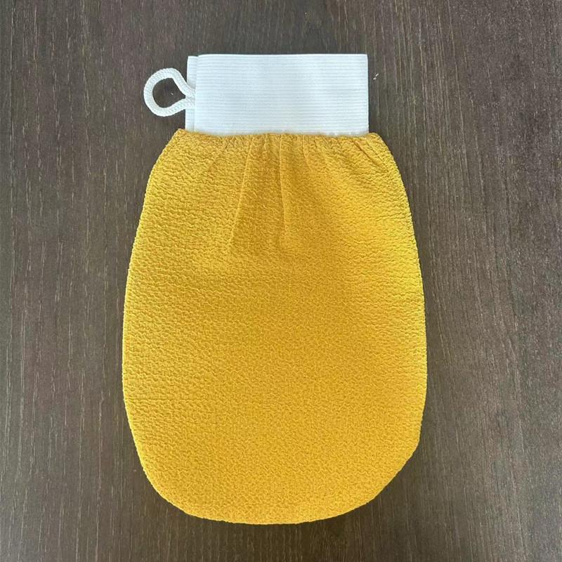 Cross All Black Exfoliating Scrubber: Dead Skin Remover & Back Scrubber Glove