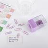 Macaron Transparent Desk Storage Magnetic Absorption Box Clips Dispenser Paperclip Holder