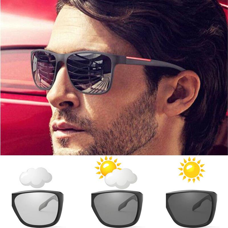 Men Polarized Photochromic Sunglasses Transition Lens UV400 Driving Glasses Hot