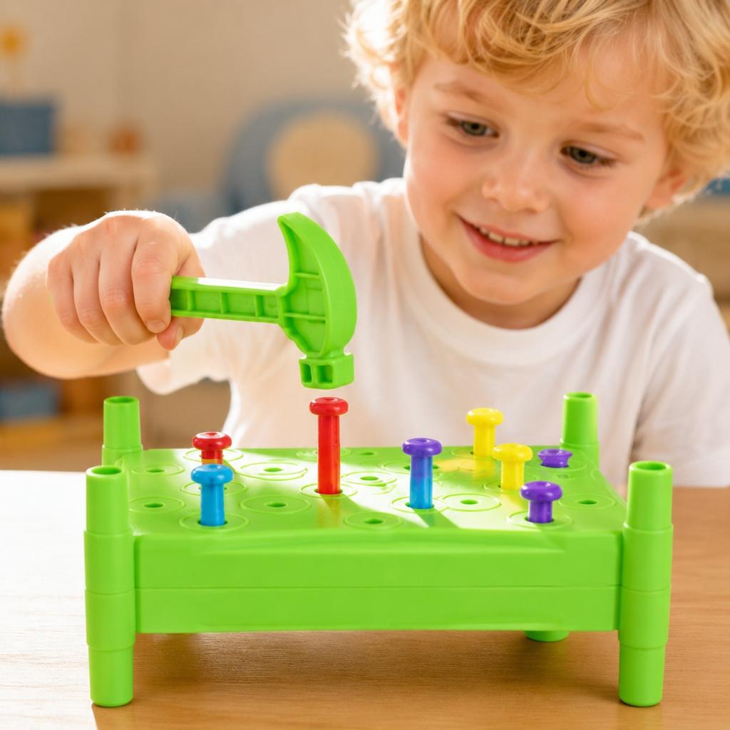 Kinder Hammer und Nagel Spielzeug für Feinmotorik Hand-Auge-Koordination