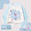 Girls' Elsa Princess Color-Changing Long Sleeve Sequin T-Shirt - Spring/Autumn Cotton Base Layer
