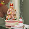Non-Toxic Children Christmas Tree Santa Claus Mini Music Box Model Micro Bricks Building Block Diy Bricks Toys For Adult Gift
