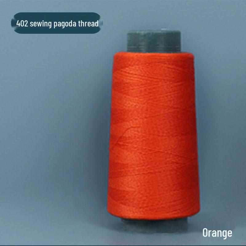 402 Polyester Thread: Black & White Sewing Thread for Hand Needlework and Household Sewing Machines