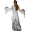 Women Gossamer Ghost Costume Gothic Victorian White Fancy Dress