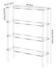Vertical Acrylic Display Stand Ladder Storage Shelf for Bubble Mart Dolls,Labubu Collectibles,Figures,Perfume,Cosmetics,Cupcake