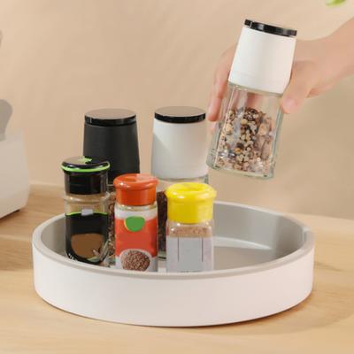 360-Degree Rotatable Lazy Susan Organizer Turntable Large Capacity Spice Organization Makeup Organizer
