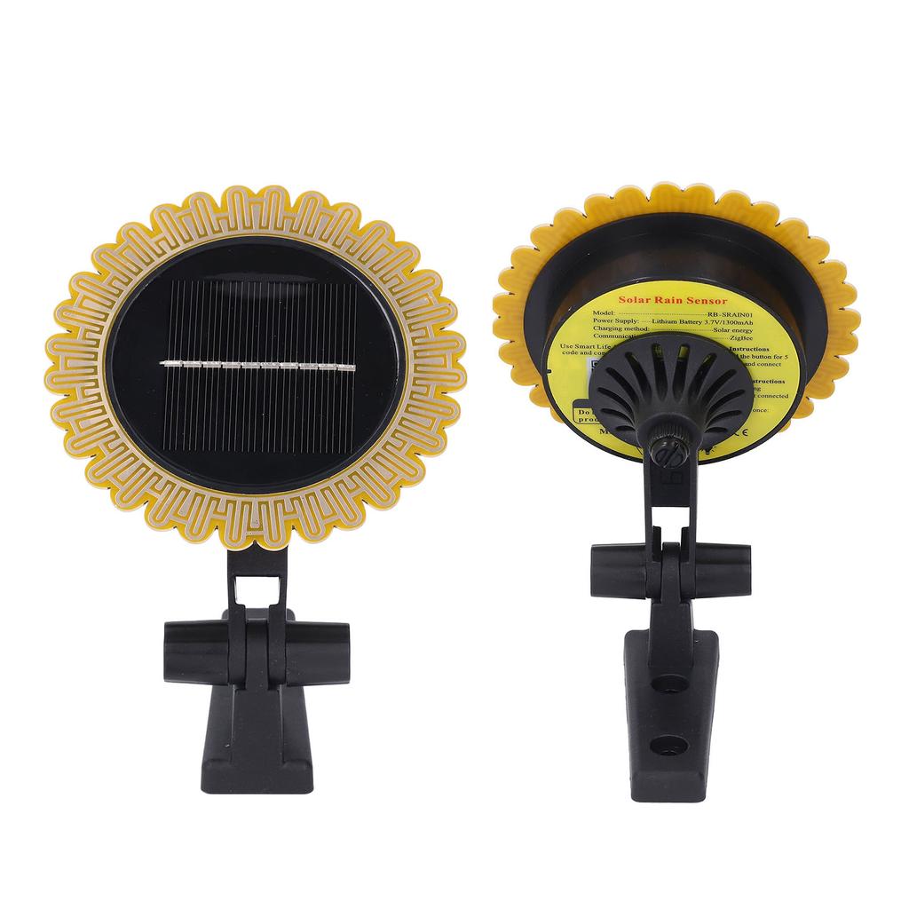 Smart Rain Sensor Solar Charging Real Time Water Resistant Light Rainwater Detector with App Alert f