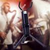 Foldable Alto Saxophone Stand with Carrying Bag Saxophone Bracket Anti-Slip Triangle Base Design Woodwind Protection Accessories
