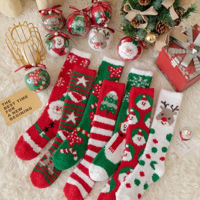 Singsingka Warm Christmas Knee Socks Long Sleep Socks