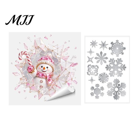 Langlebige Feiertags-Fensterkunst 2 Stück Weihnachts-Sticker im Buntglas-Stil, Doppelseitig?Zweiseitig bedruckte weihnachtliche statische dekorative PVC-Schilder Aufkleber, Schneemann